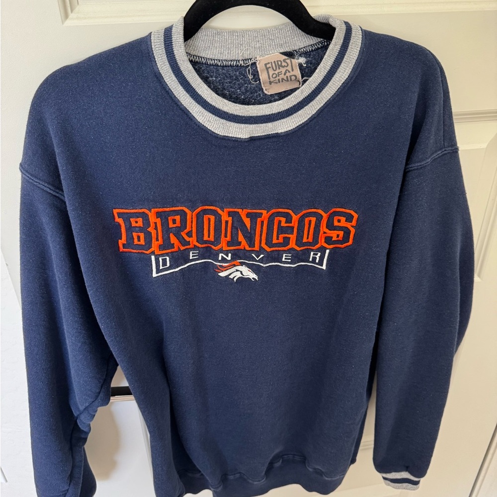 Furst of a Kind Vintage Broncos Crew Neck Sweater